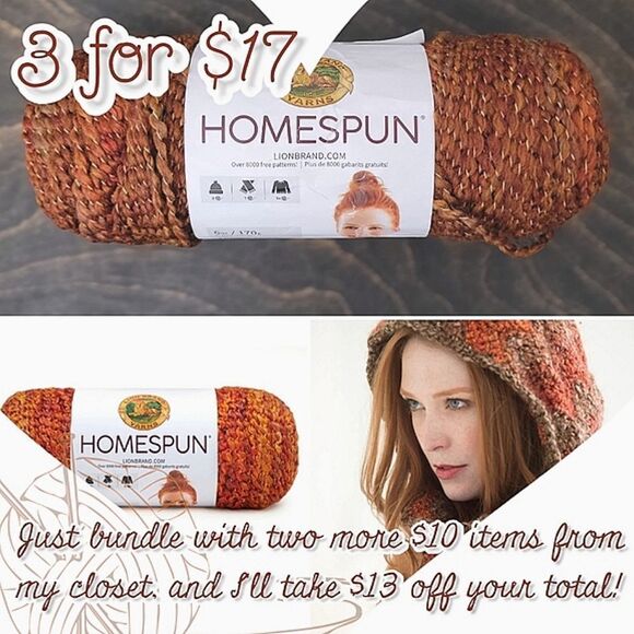 NWT Lion Brand Wildfire Homespun Yarn - Picture 1 of 12